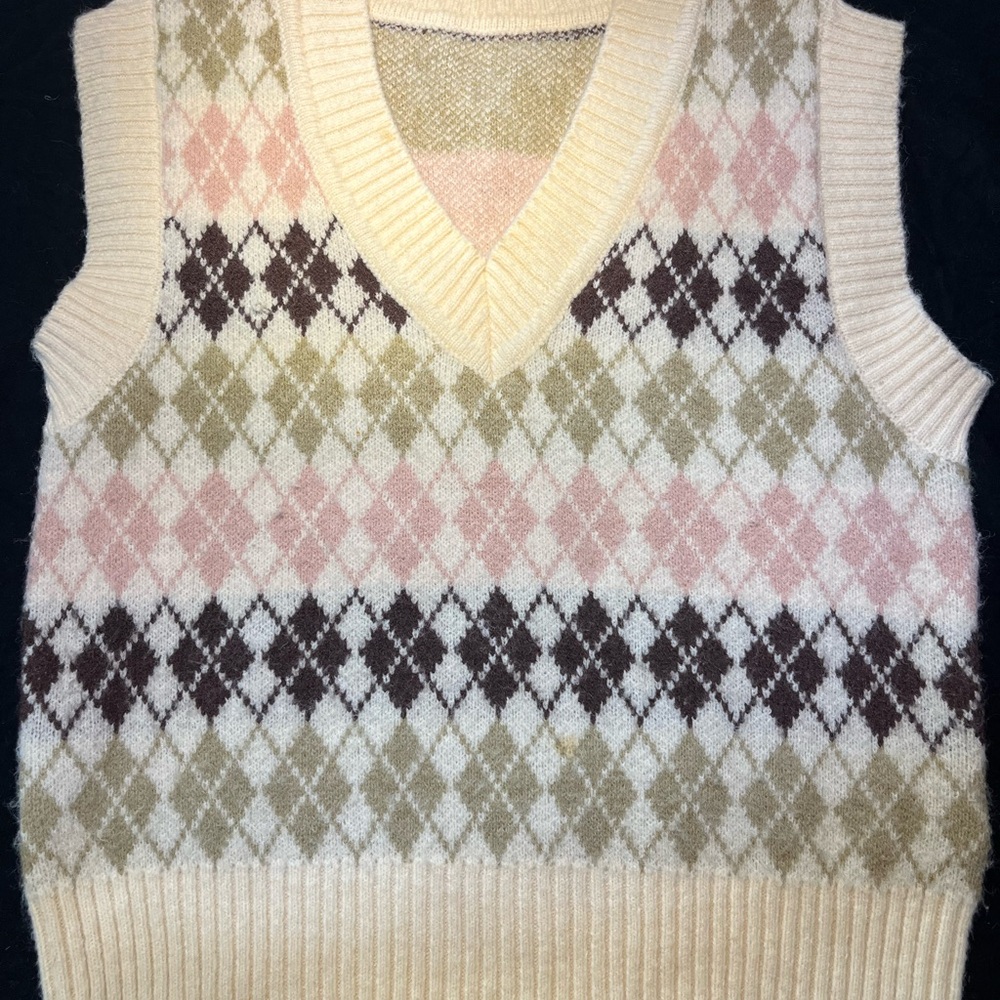 SHEIN Multicolor Knit Sweater Vest